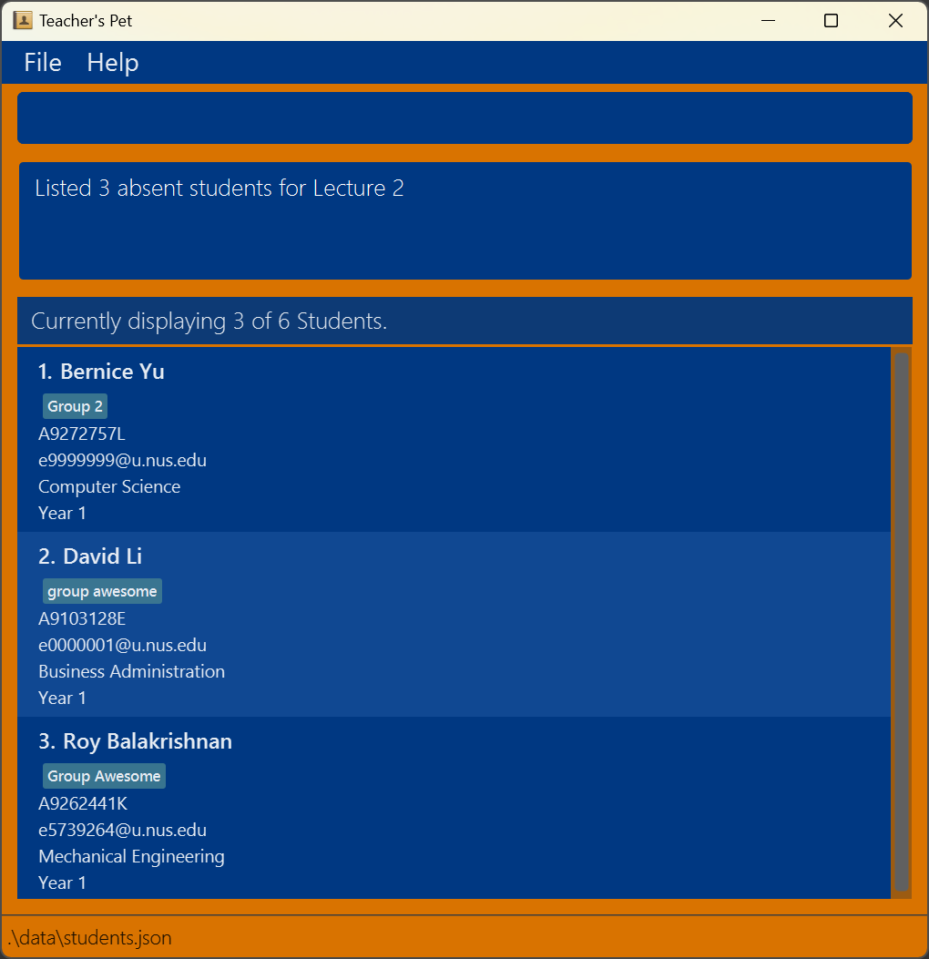 result for listattn